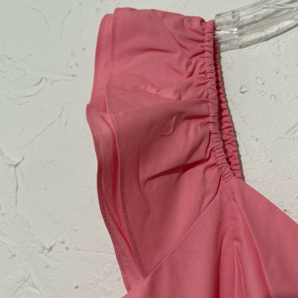ModCloth Notes Of Grace Sweetheart Neckline Cap Sleeve Tiered Pink Maxi Dress XL - Picture 4 of 16
